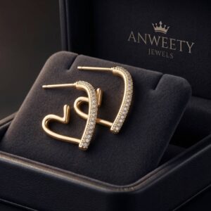 Celeste Crystal Heart Earrings