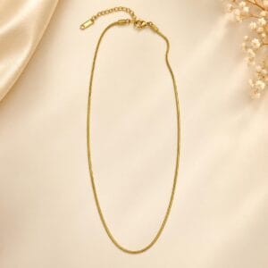Sienna Gold Snake Chain Necklace for Women - Anweety Jewels