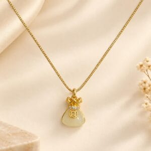 Fortuna Lucky Bag Pendant Necklace for Women - Anweety Jewels