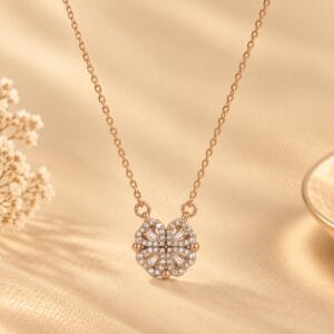 Celestia Crystal Clover Necklace for Women - Anweety Jewels