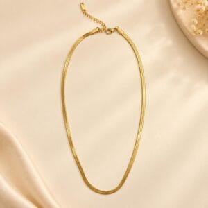 Serena Gold Snake Chain Necklace for Women - Anweety Jewels